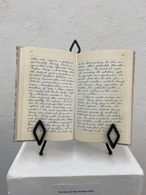 Jose-Ricardo Presman, ‘The Story of the Old Man Who Became Younger and Younger (handwritten)’, 1997, Drawing, Collage or other Work on Paper, Hand-written text, Amos Eno Gallery