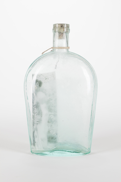 Don Joint, ‘Boys in a Bottle: He Showed Up Every Day’, N/A, Photography, Assemblage with found objects & photograph, Childs Gallery