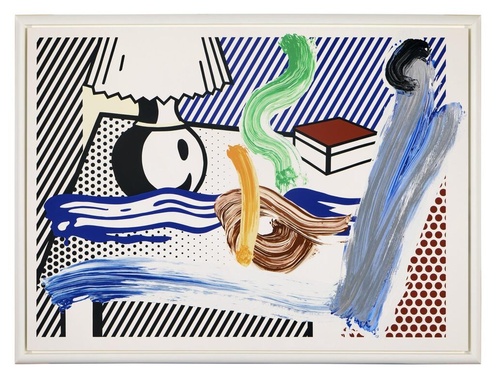 Roy Lichtenstein - Brushstroke Still Life with Lamp