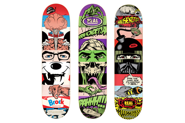 D*Face, ‘Skateboards (Set Of 3)’, 2010, Print, Print On Skateboards, Stowe Gallery