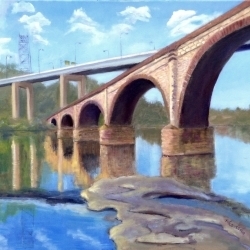 Bhavisha Patel, ‘Bridge VII ’, 2017, Painting, Oil on canvas, InLiquid