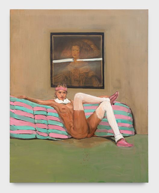 Matthieu Ronsse, ‘Disco Bitch vs Dan Flavin vs Velazquez’, 2005, Painting, Oil on canvas, Almine Rech