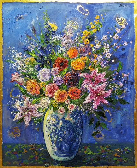 , 'Bouquet in Chinese Ginger Jar, Blue Ground,' 2017, Galerie d'Orsay