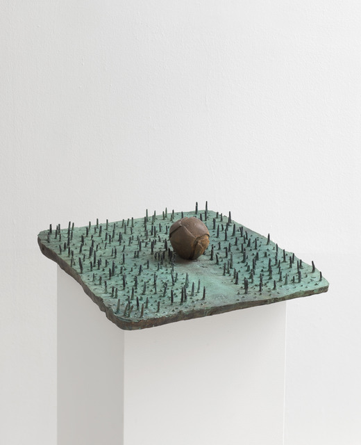 João Maria Gusmão & Pedro Paiva, ‘Tennis ball on grass’, 2018, Sculpture, Patinated bronze, Sies + Höke