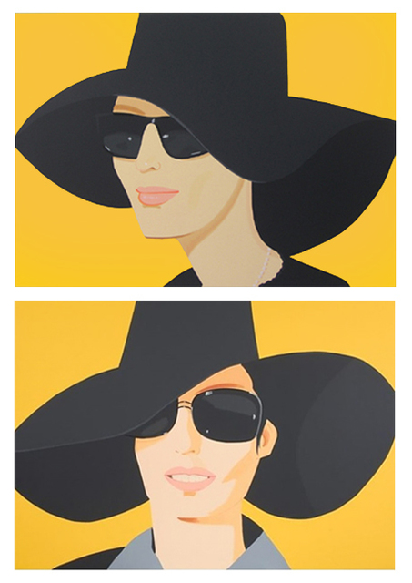 Alex Katz, ‘Ulla in Black Hat / Vivien in Black Hat (Set)’, 2010, Print, Silkscreen on paper, Galerie Schimming