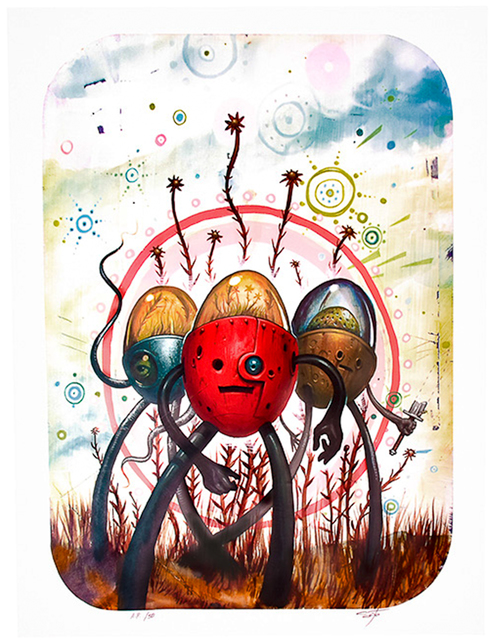 Jeff Soto, ‘TRES FLORES Artist Proof’, 2006, Silverback Gallery