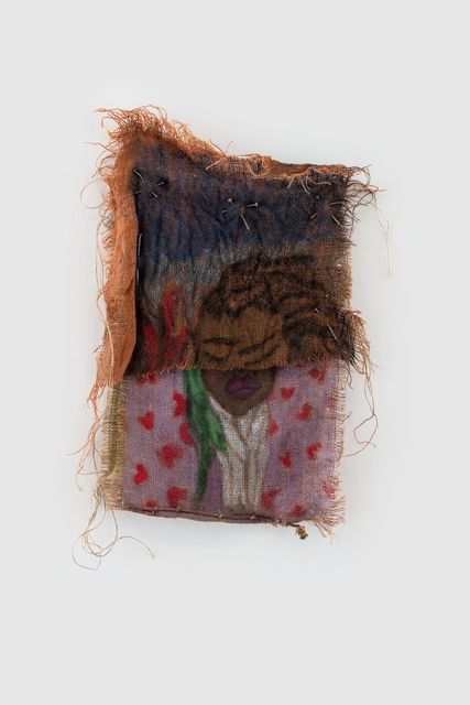 Quiara Torres, ‘Mona Visa’, 2019, Mixed Media, Oil, Dye, Mixed media on burlap, Almine Rech