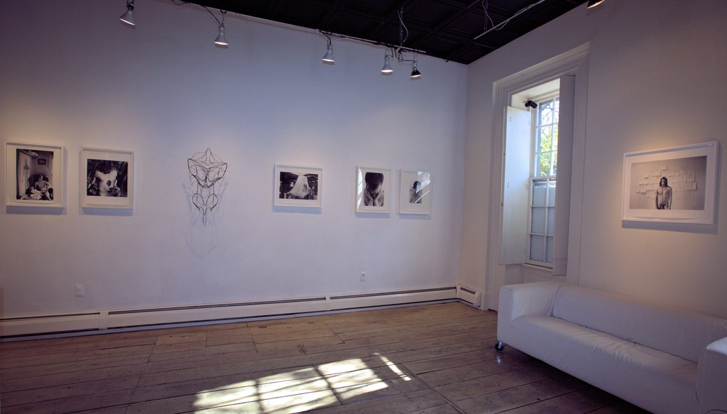 Installation view from 360 MOONS , to the right- "Kinsmen-Self portrait, 1996" Installation view from 360 MOONS , to the right- "Kinsmen-Self portrait, 1996"