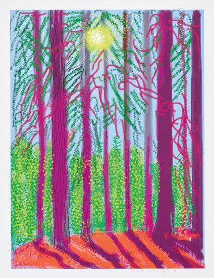David Hockney - Untitled No. 4, from The Yosemite Suite