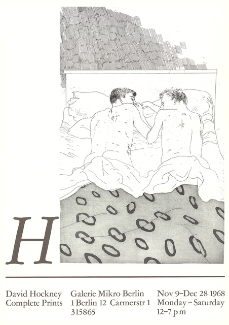 David Hockney, ‘Two Boys Aged 23 or 24’, 1968, Ephemera or Merchandise, Offset Lithograph, ArtWise
