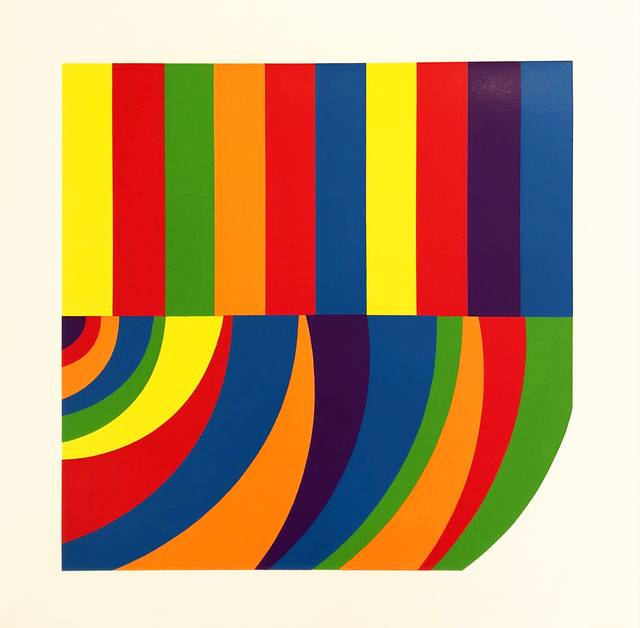 Sol LeWitt | Arcs and Band in Color F (1999) | Artsy