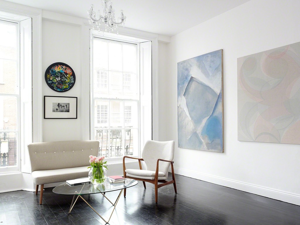 From top left: Alexis Avlamis: Smokey Thoughts, 2015; Marisa J. Futernick; There it was, everything we were promised, shrinking in the rear-view mirror, 2012; Anthony Whishaw RA: Valley (Blue), 1977; Yelena Popova, Untitled, 2014. | Image Courtesy of Ione & Mann | Exhibition Photograpy: Matt Spour | Artwork copyright: the artists, Alexis Avlamis, Marisa J. Futernick, Anthony Whishaw RA, Yelena Popova | All Rights Reserved. From top left: Alexis Avlamis: Smokey Thoughts, 2015; Marisa J. Futernick; There it was, everything we were promised, shrinking in the rear-view mirror, 2012; Anthony Whishaw RA: Valley (Blue), 1977; Yelena Popova, Untitled, 2014. | Image Courtesy of Ione & Mann | Exhibition Photograpy: Matt Spour | Artwork copyright: the artists, Alexis Avlamis, Marisa J. Futernick, Anthony Whishaw RA, Yelena Popova | All Rights Reserved.