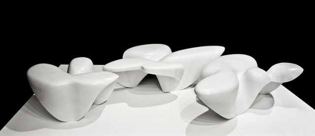 Zaha Hadid, ‘Mercuric Set’, 2013, Design/Decorative Art, Bianco di Covelano Vena Oro Marble, Zaha Hadid