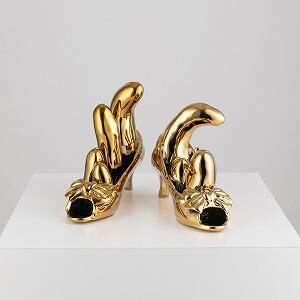 Yayoi Kusama - Bow Shoes (Gold)