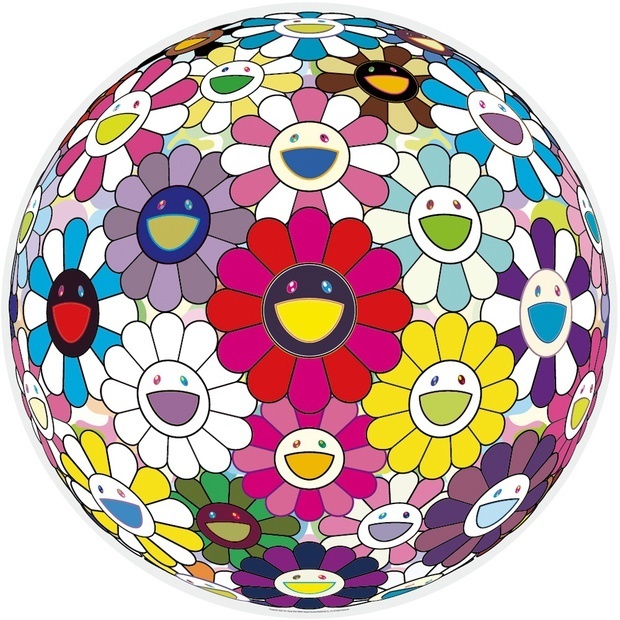 Takashi Murakami, ‘Flowerball: Open Your Hands Wide’, 2015, Print, Offset lithograph, Vogtle Contemporary