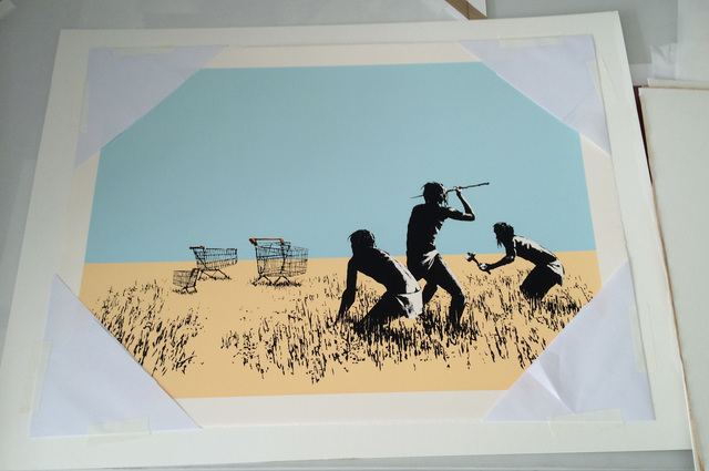 Banksy, ‘Color Trolleys’, 2009, IFAC Arts