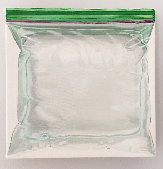 Brad Nelson, ‘Formerly A Zip-Loc Bag of Ice That Kept Our Groceries Cold’, 2019, Oil on canvas, FROSCH&CO
