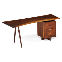 Single Pedestal Turned-Leg Desk, New Hope, PA