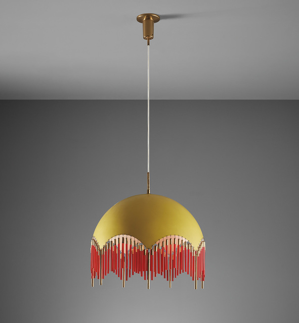 Angelo Lelii, ‘Ceiling light’, circa 1959, Design/Decorative Art, Painted aluminum, brass, glass., Phillips