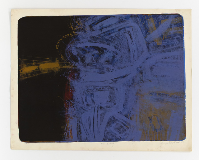 George Miyasaki, ‘Blue Serene’, 1956, Print, Lithograph, Mary Ryan Gallery, Inc