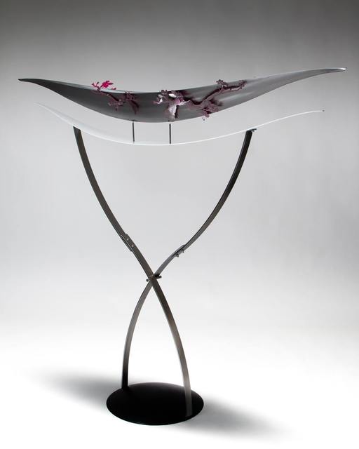 Julie Girardini, ‘Around the Tidal Basin’, 2015, Sculpture, Cold Rolled Steel with Cherry Blossom Branch, Zenith Gallery