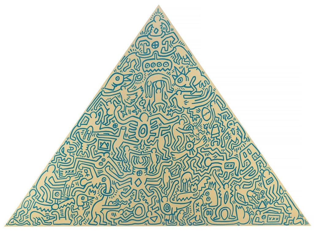 Keith Haring - Pyramids: one print