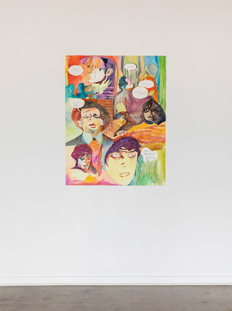 Santiago Cucullu, ‘Ramones (Joey and Johnny) vs. Caligari’, 2007, Painting, Watercolor and pencil on paper, Simone DeSousa Gallery