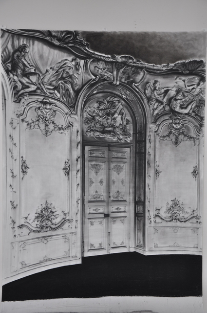 Aleksandar Duravcevic, ‘Hotel de Soubise (Interior)’, 2008, Drawing, Collage or other Work on Paper, Charcoal on paper, espacio artkunstarte