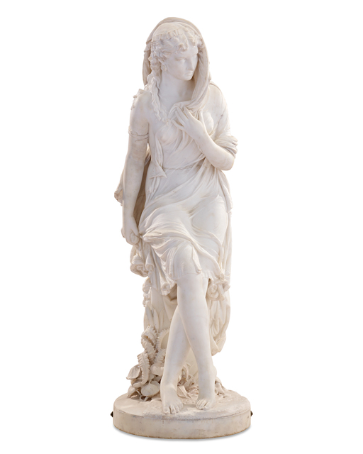 Giovanni Battista Lombardi, ‘Susanna at the Fountain’, ca. 1860, Sculpture, White marble, M.S. Rau