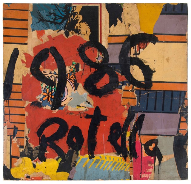 Mimmo Rotella, ‘Untitled’, 1986, Painting, Overpainted board., Cambi