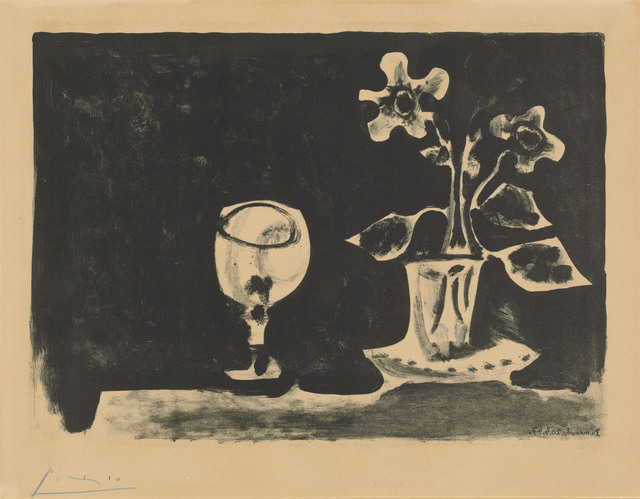 Pablo Picasso, ‘Nature morte au verre et fleurs’, 1947, Christie's
