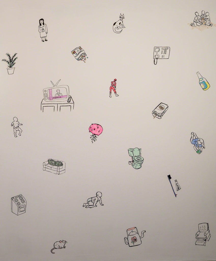 Installation view of "Hallway Hijack" at The Brooklyn Rail Curatorial Projects, New York (2016). Photo credit: Miguel de Guzman Installation view of "Hallway Hijack" at The Brooklyn Rail Curatorial Projects, New York (2016). Photo credit: Miguel de Guzman