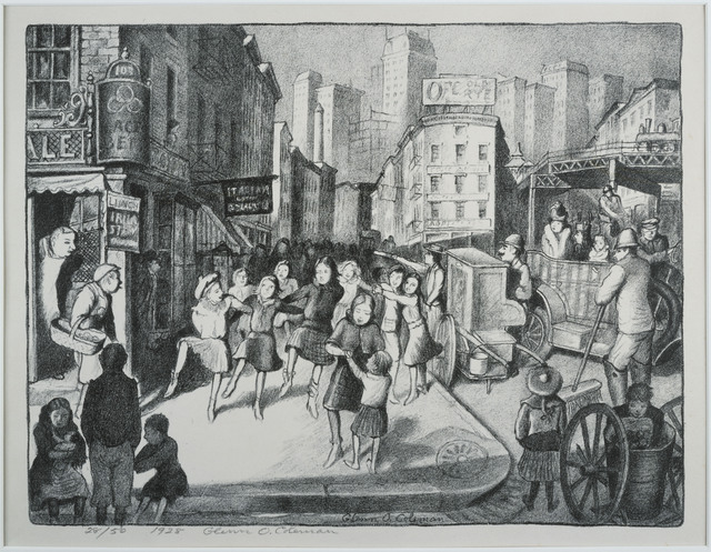 Glenn O. Coleman, ‘Hurdy-Gurdy Ballet’, 1928, Print, Lithograph on paper, Phillips Collection
