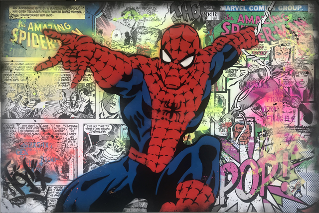 Alessio B, ‘Spider Pop!’, 2018, Painting, Mixed media on canvas, Bugno Art Gallery