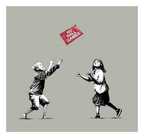 Banksy, ‘No Ball Games (Grey)’, 2009, Prescription Art