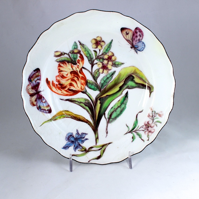 Chelsea Porcelain Factory, ‘"Hans Sloane" botanical plate’, ca. 1753-55, Design/Decorative Art, Soft-paste porcelain, Michele Beiny Inc.