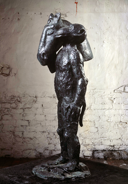 Jörg Immendorff, ‘"Malerstamm - Blinky"’, 2002, Sculpture, Bronze. From an edition of 6, Michael Werner Gallery