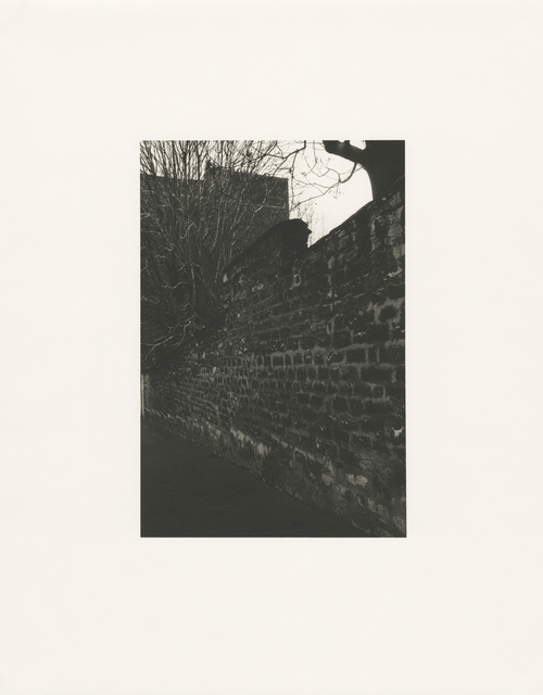 Tomio Seike, ‘Rue Becquerel - 'brick wall', Paris, February 1992’, 1992, Photography, Toned gelatin silver print, Hamiltons Gallery