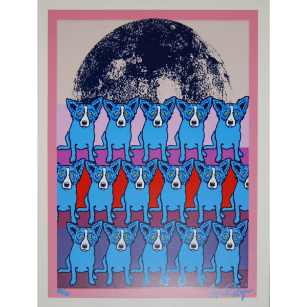 George Rodrigue, ‘George Rodrigue Codex Blue Dog Signed Silkscreen Contemporary Art’, 1991, Print, Silkscreen, Modern Artifact