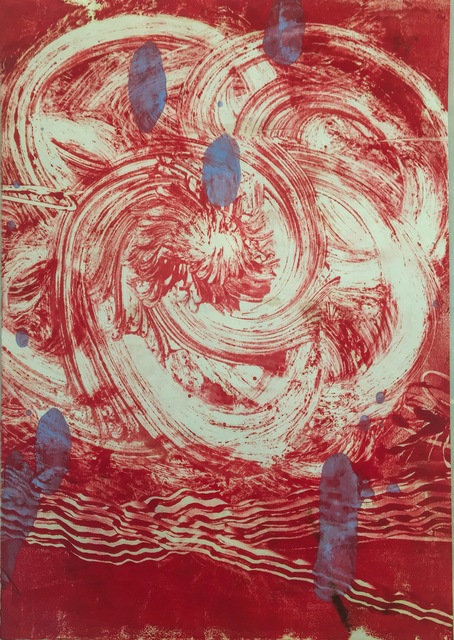 Catherine Howe, ‘Red Flower 3’, 2015, Drawing, Collage or other Work on Paper, Monotype, Cross Contemporary Partners