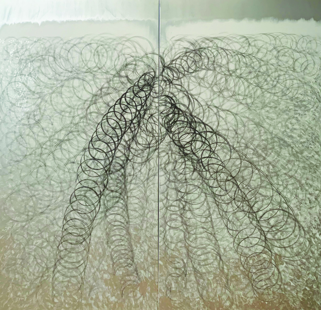 Masumi Sakagami, ‘Masumi’, 2018, Painting, Organic Pigment Sumi Ink on Canvas, Walter Wickiser Gallery