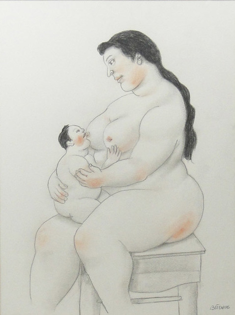Fernando Botero, ‘Breastfeeding mom’, 2006, La Maison de la Petite Sara