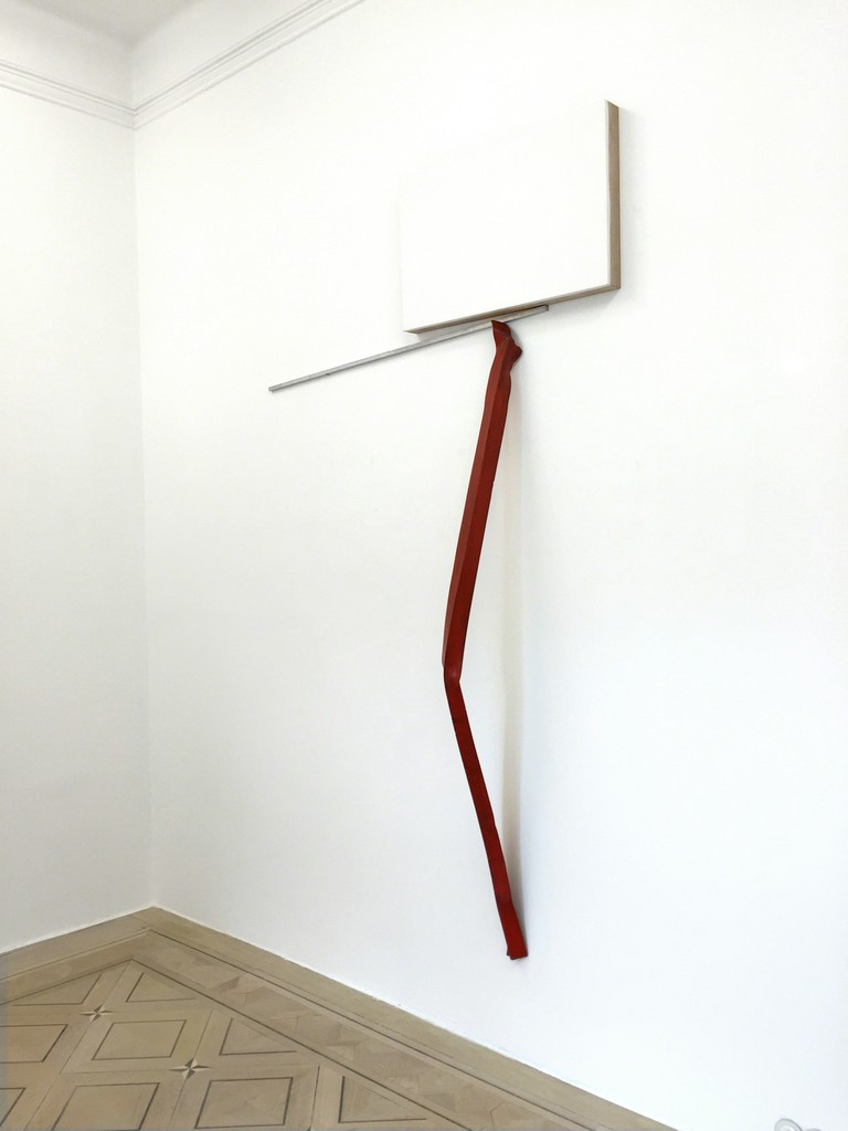 IMI KNOEBEL, "Frauenstück", 1989, Acrylic on wood, aluminium rod/steel,
Knoe 014 IMI KNOEBEL, "Frauenstück", 1989, Acrylic on wood, aluminium rod/steel,
Knoe 014