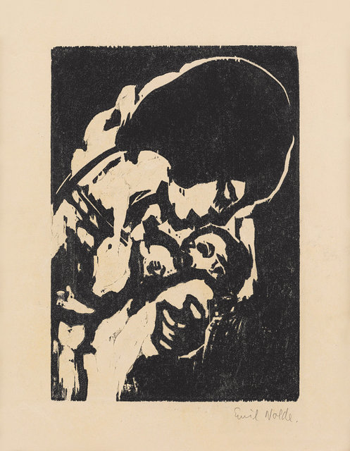 Emil Nolde, ‘Junge Mutter’, 1917, Print, Woodcut on paper, Ludorff