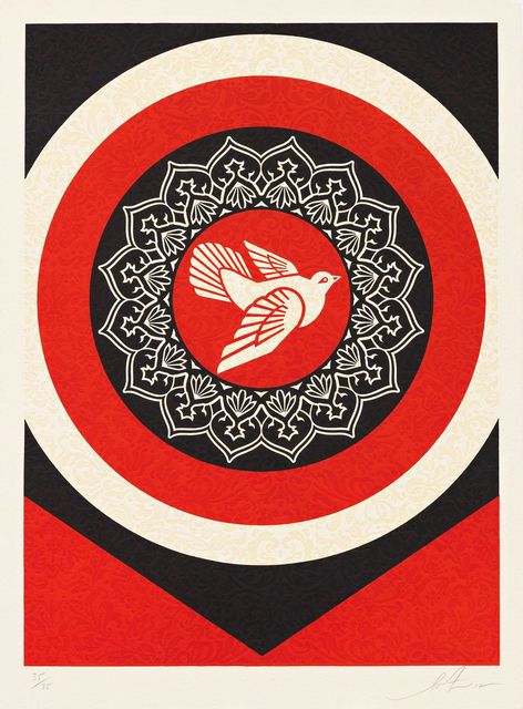 Shepard Fairey (OBEY), ‘Dove Target Red’, 2012, Toshkova Fine Art Advisory