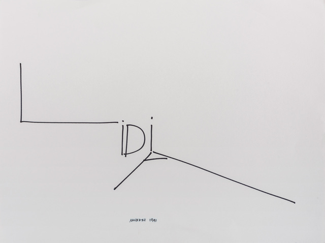 Bruno Munari, ‘Lidia’, 1991, Drawing, Collage or other Work on Paper, Marker on cardboard, ArtRite