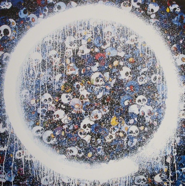 Takashi Murakami, ‘Enso: Memento Mori Red on Blue’, 2016, Lougher Contemporary
