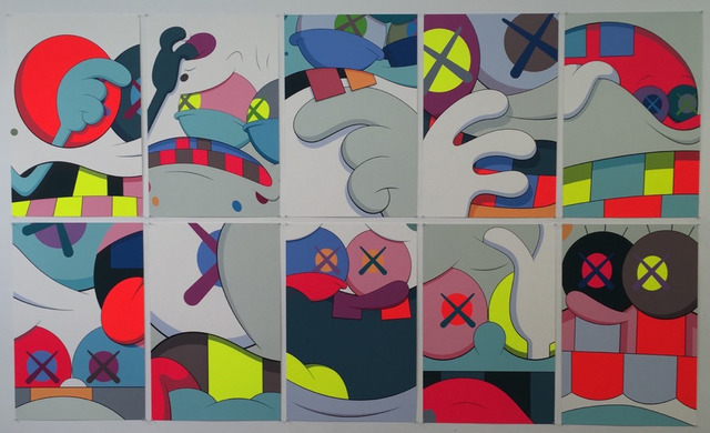 KAWS, ‘Blame Game (portfolio of ten prints)’, 2014, Print, Screen print on Saunders Waterford 410gm High White Paper, Lush Art Agency