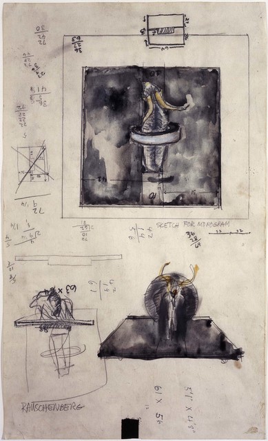 Robert Rauschenberg, ‘Sketch for Monogram’, 1959, Robert Rauschenberg Foundation