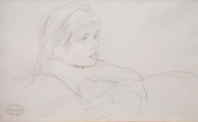 Mary Cassatt, ‘Tete de Fillette (Head of a Girl)’, ca. late 1800s, Contessa Gallery